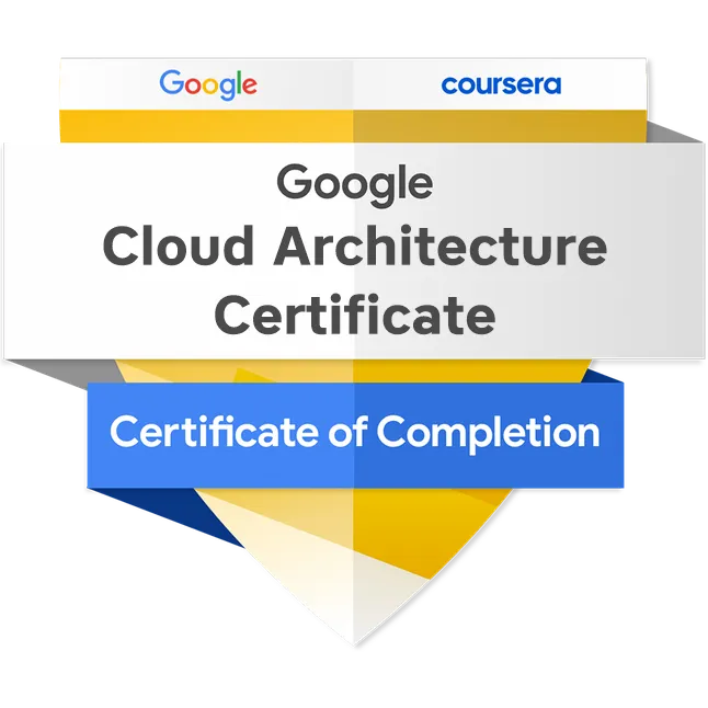 Coursera Cloud Architecture Professional Certificate 2020 Badge