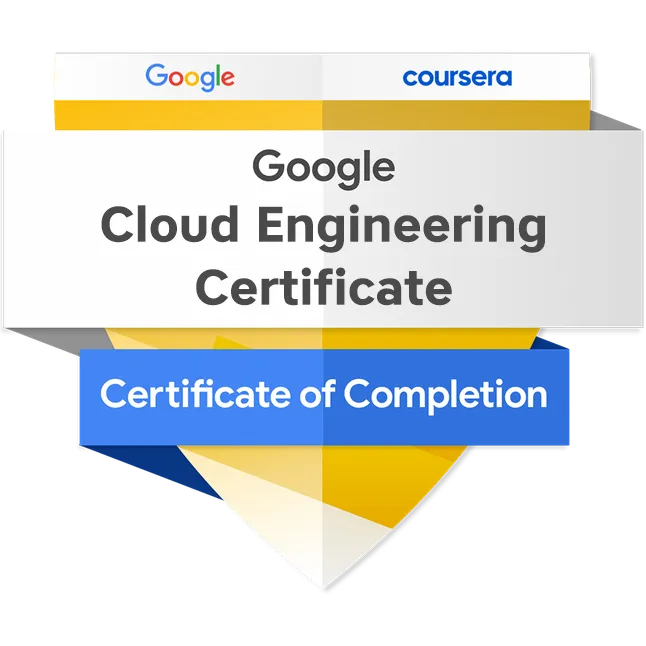 Coursera Cloud Engineering Professional Certificate 2020 Badge