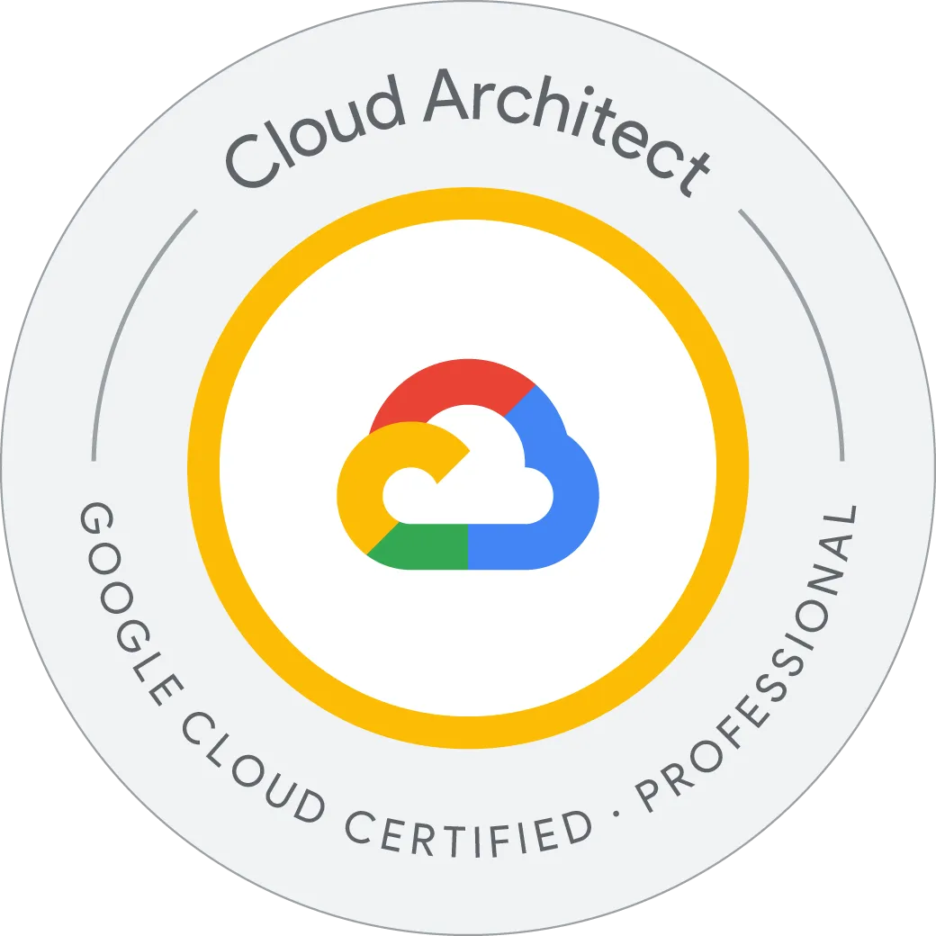Google Certified Professional Cloud Architect Badge