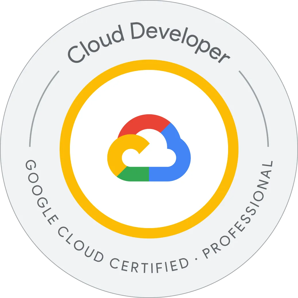 Google Certified Professional Cloud Developer Badge