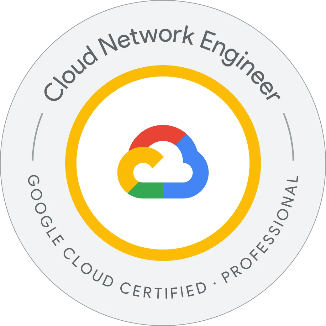 Google Certified Professional Cloud Network Engineer Badge