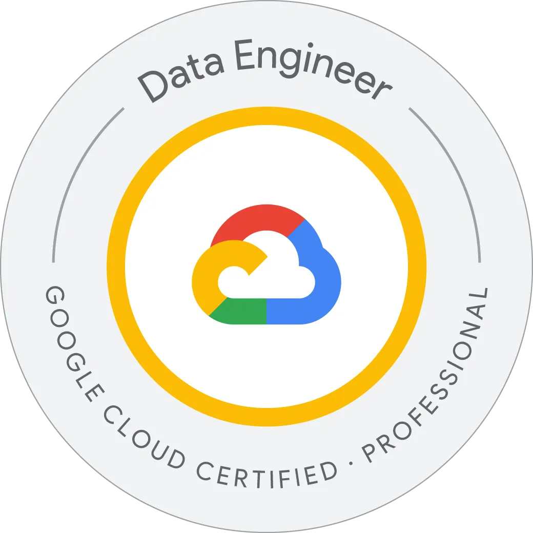 Google Certified Professional Data Engineer Badge