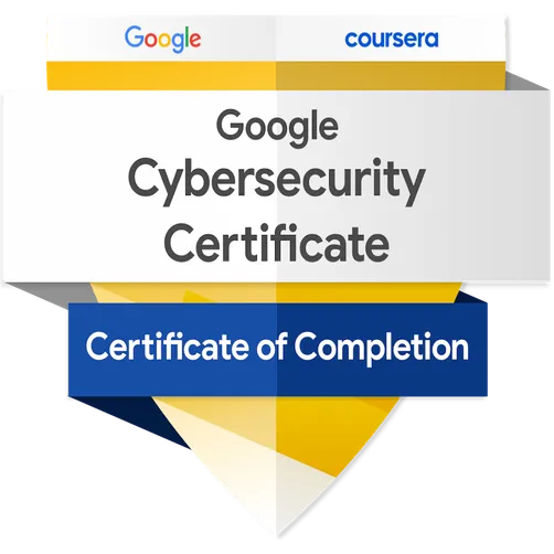 Google Cybersecurity Professional Certificate Badge