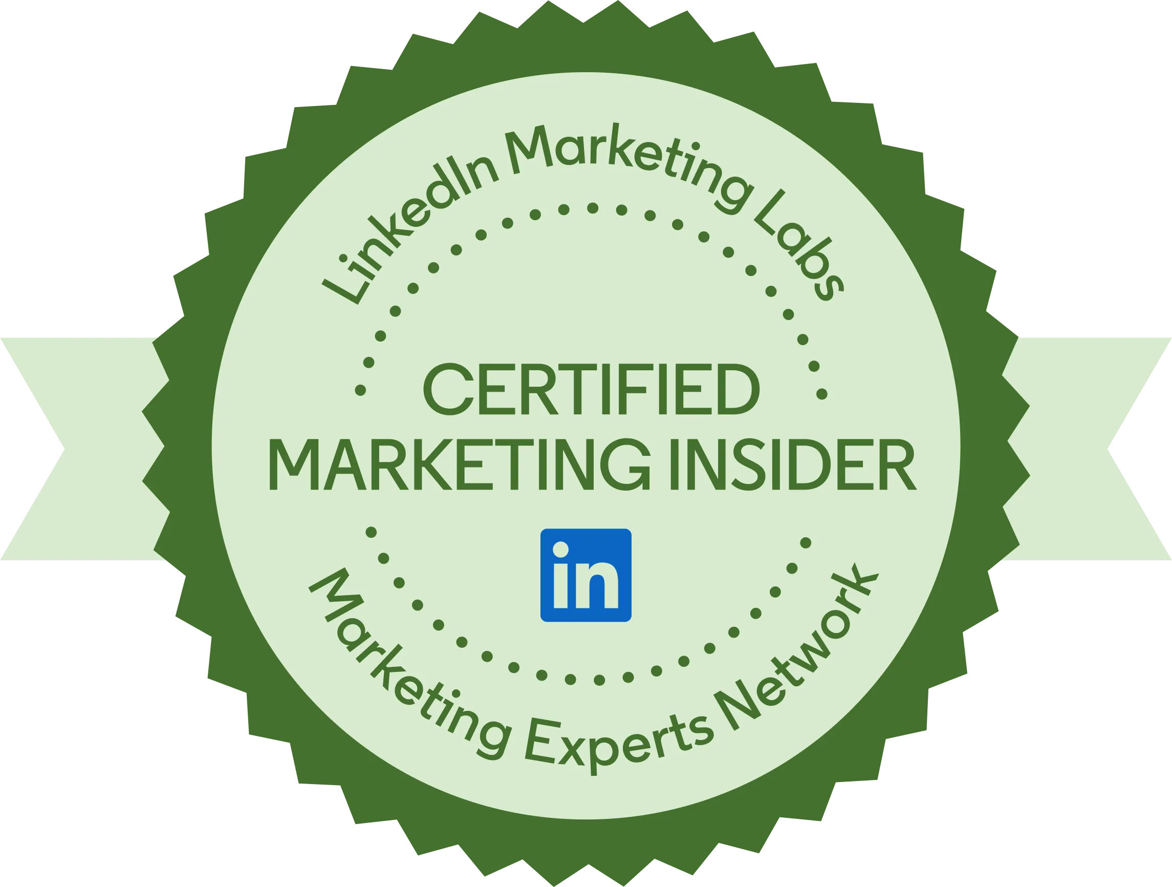 LinkedIn Certified Marketing Insider Badge