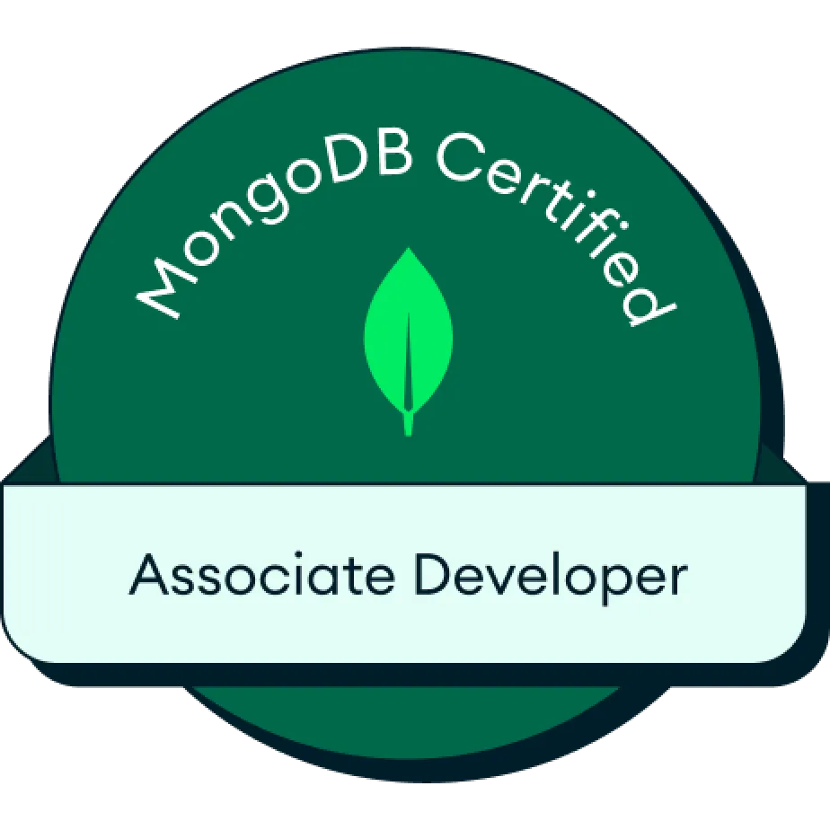 MongoDB Certified Associate Developer Node.js Badge