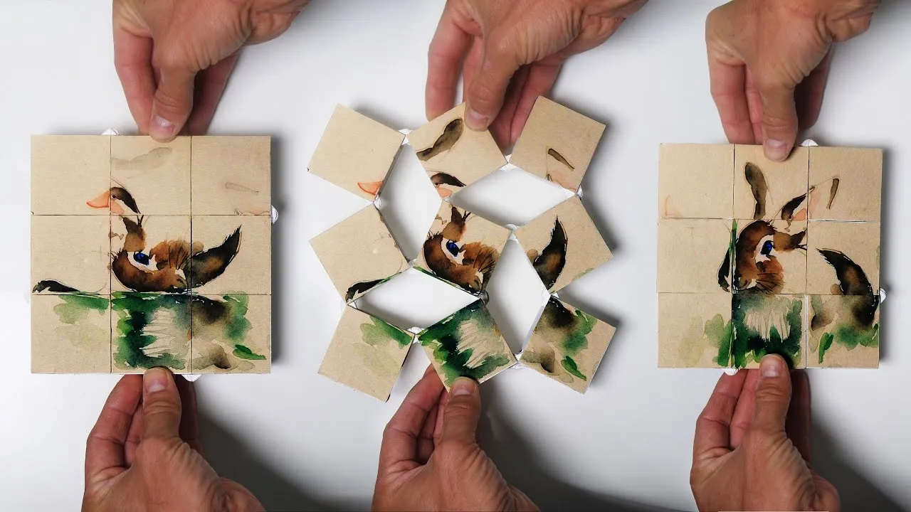 Cube Transformation Diagram