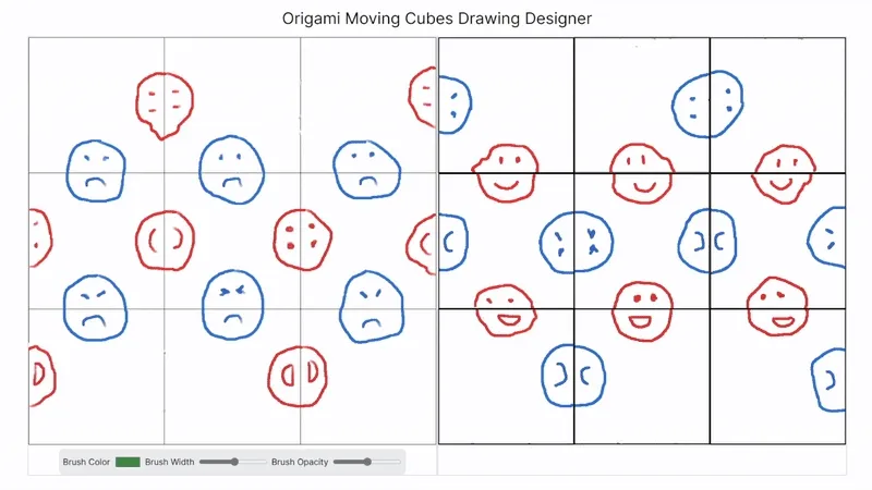 Origami Cubes Designer Interface